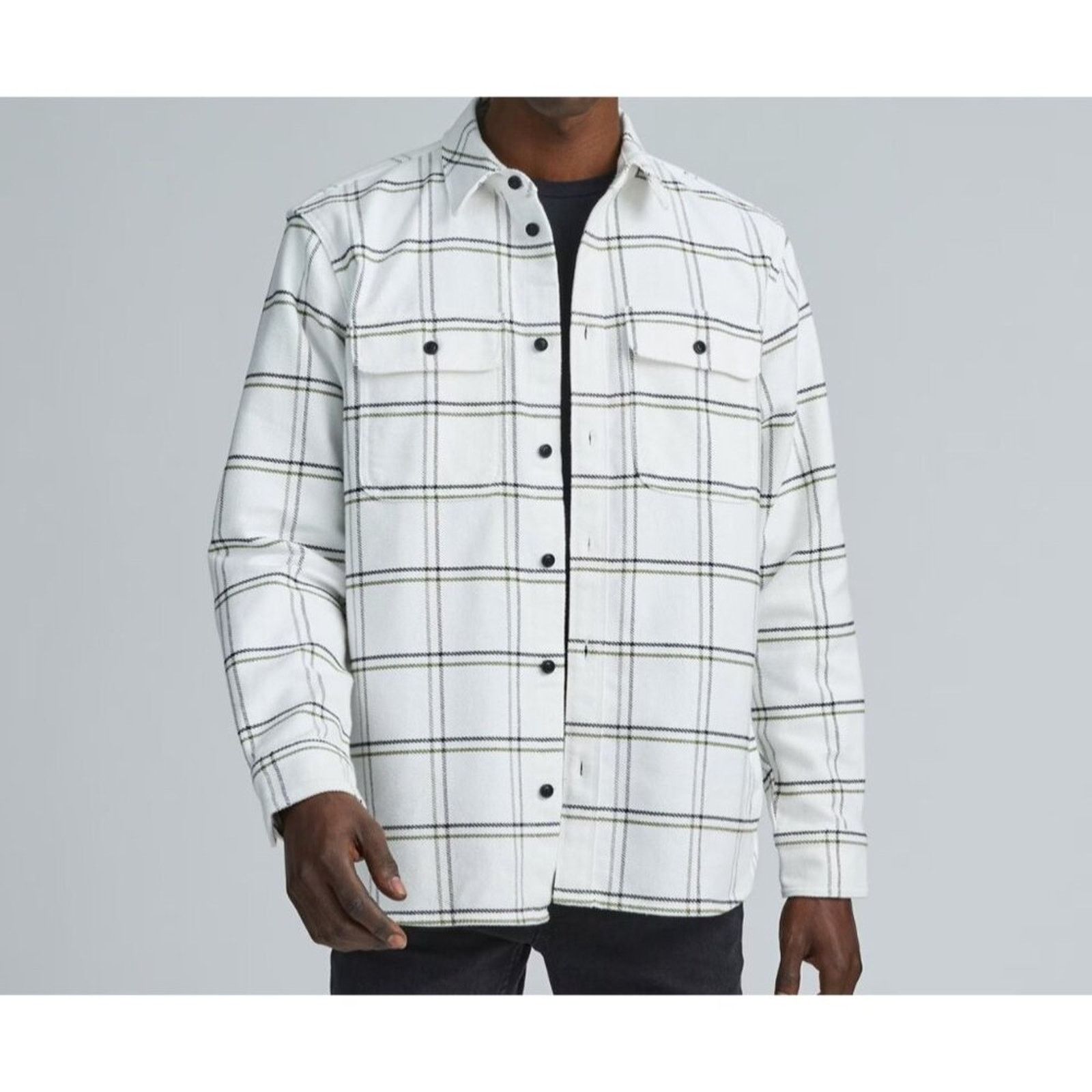 Everlane Everlane Men’s Heavyweight New Overshirt White Plaid Small Size US S / EU 44-46 / 1 - 1 Thumbnail