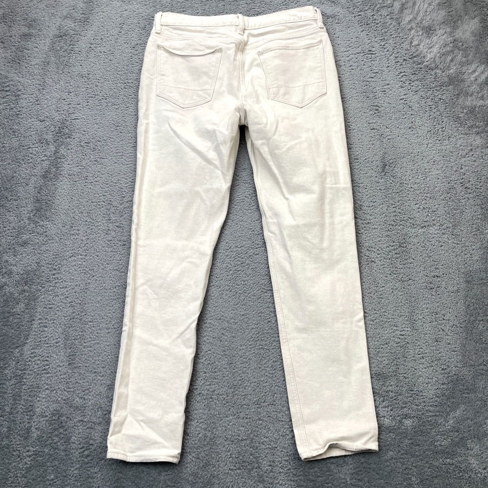 Banana Republic Banana Republic Mens Jeans White 32x32 Skinny Leg Stretch Slim Fit Denim Travel Size US 32 / EU 48 - 2 Thumbnail