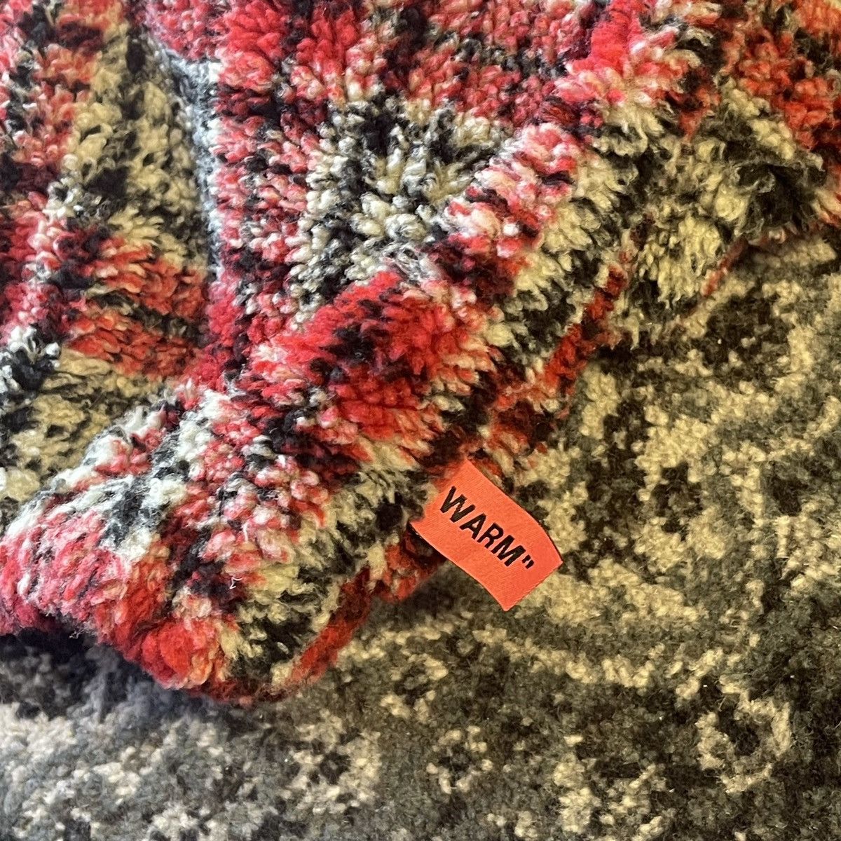 Off-White Off White Red Plaid Fleece Jacket Oversized 2013 Size US M / EU 48-50 / 2 - 6 Thumbnail