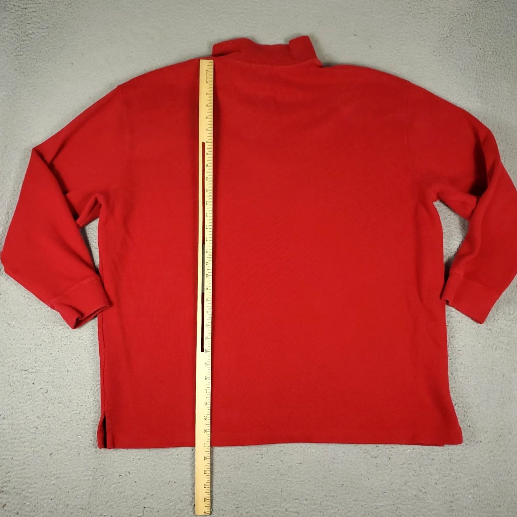 Ralph Lauren Ralph Lauren Sweater Mens Big 2X Red 1/4 Zip Pullover Knit Mock Neck Logo Sweatshirt Size US XXL / EU 58 / 5 - 5 Thumbnail