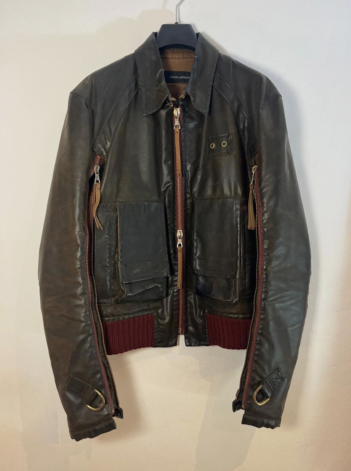 Dsquared2 squared2 F/W 2003 Arm Full-Zipper PVC Rider Jacket Size US L / EU 52-54 / 3 - 2 Thumbnail
