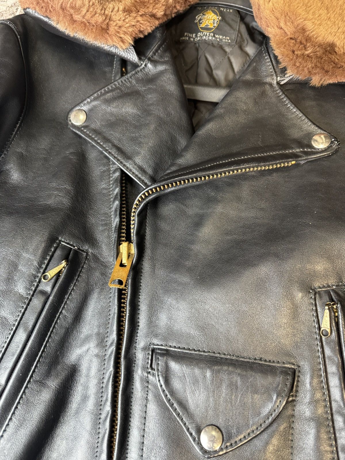 Golden Bear Golden Bear NOS leather motorcycle jacket 36-38 us Size US S / EU 44-46 / 1 - 3 Thumbnail