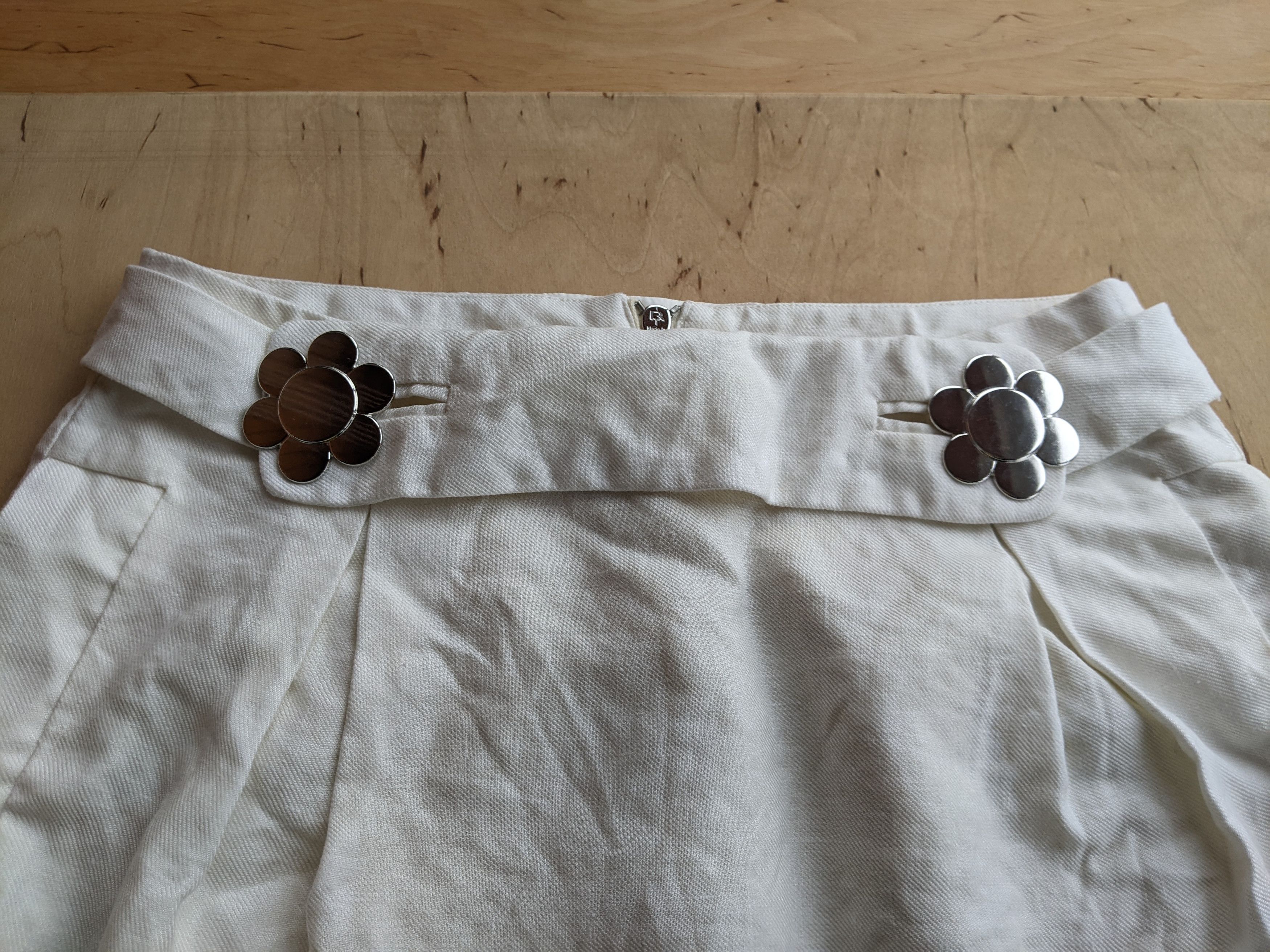 Chloe See by Chloe Womens Skirt Linnen Vintage Luxury Size 28" / US 6 / IT 42 - 4 Thumbnail