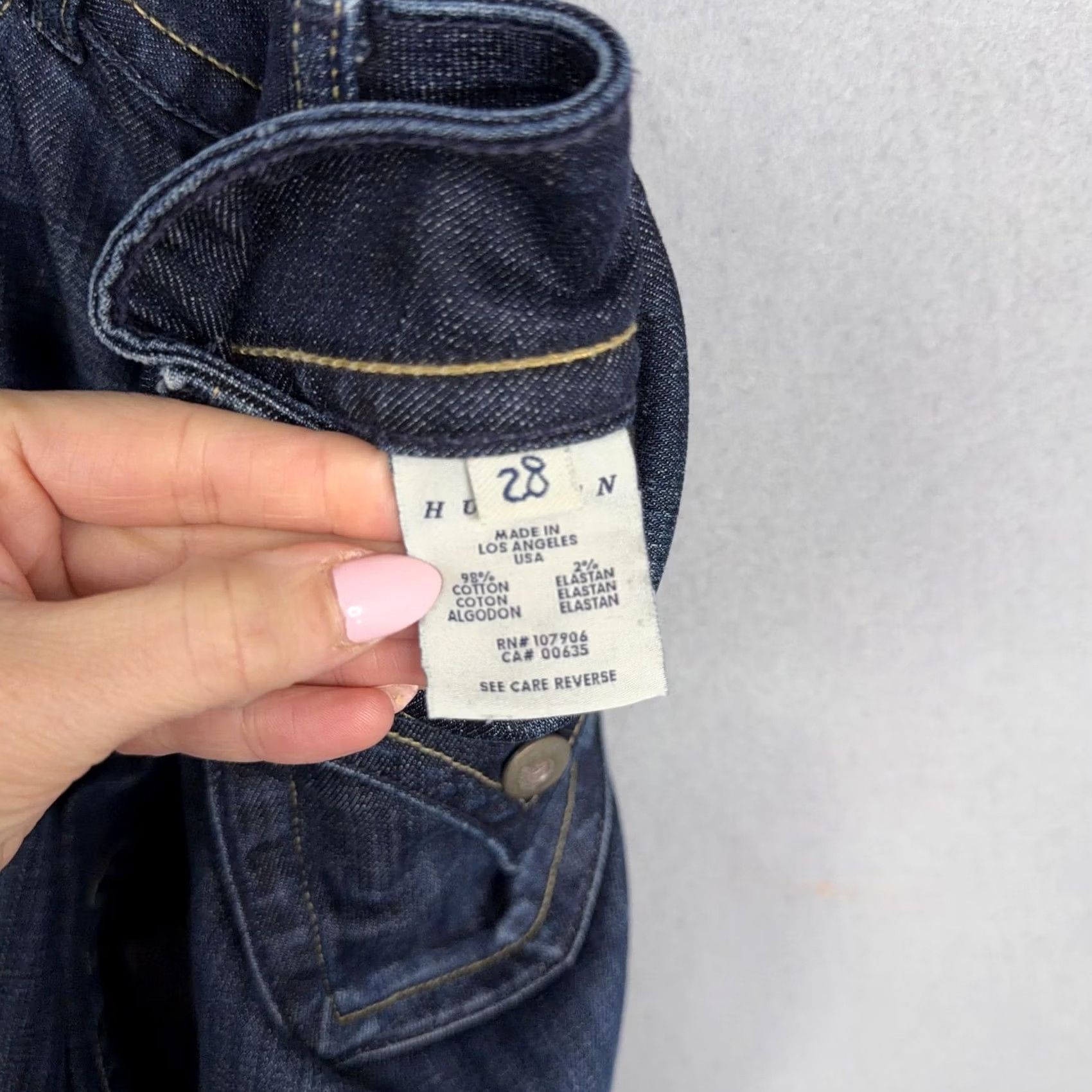 Hudson Hudson Womens 28 Bootcut Jeans Denim Blue 5-Pocket Regular Low Rise Stretch USA Made Y2K Size 28" / US 6 / IT 42 - 5 Thumbnail