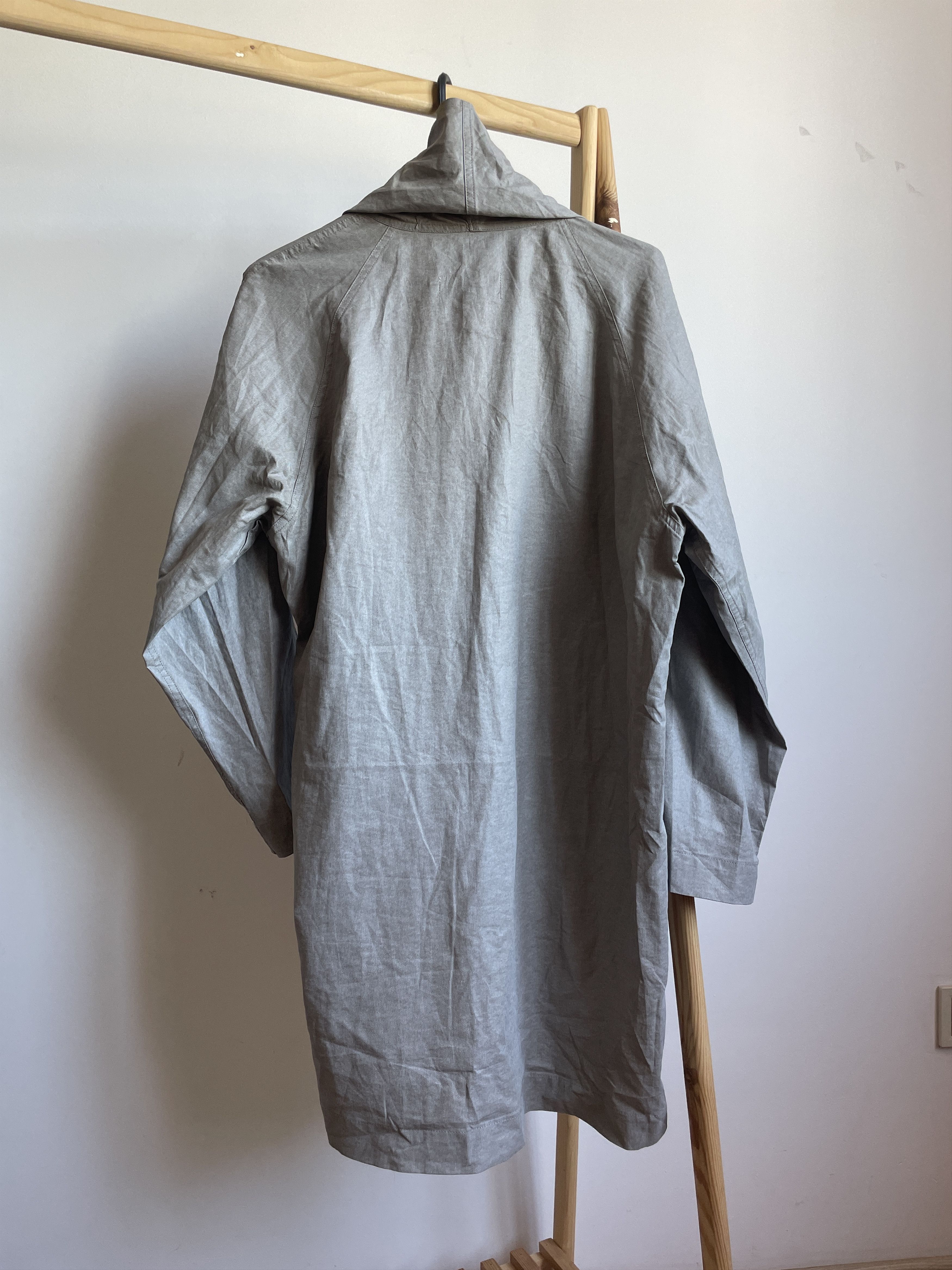 Ivan Grundahl Ivan Grundahl Wrapped Massive Collar Linen Blend Coat Size XS / US 0-2 / IT 36-38 - 4 Thumbnail