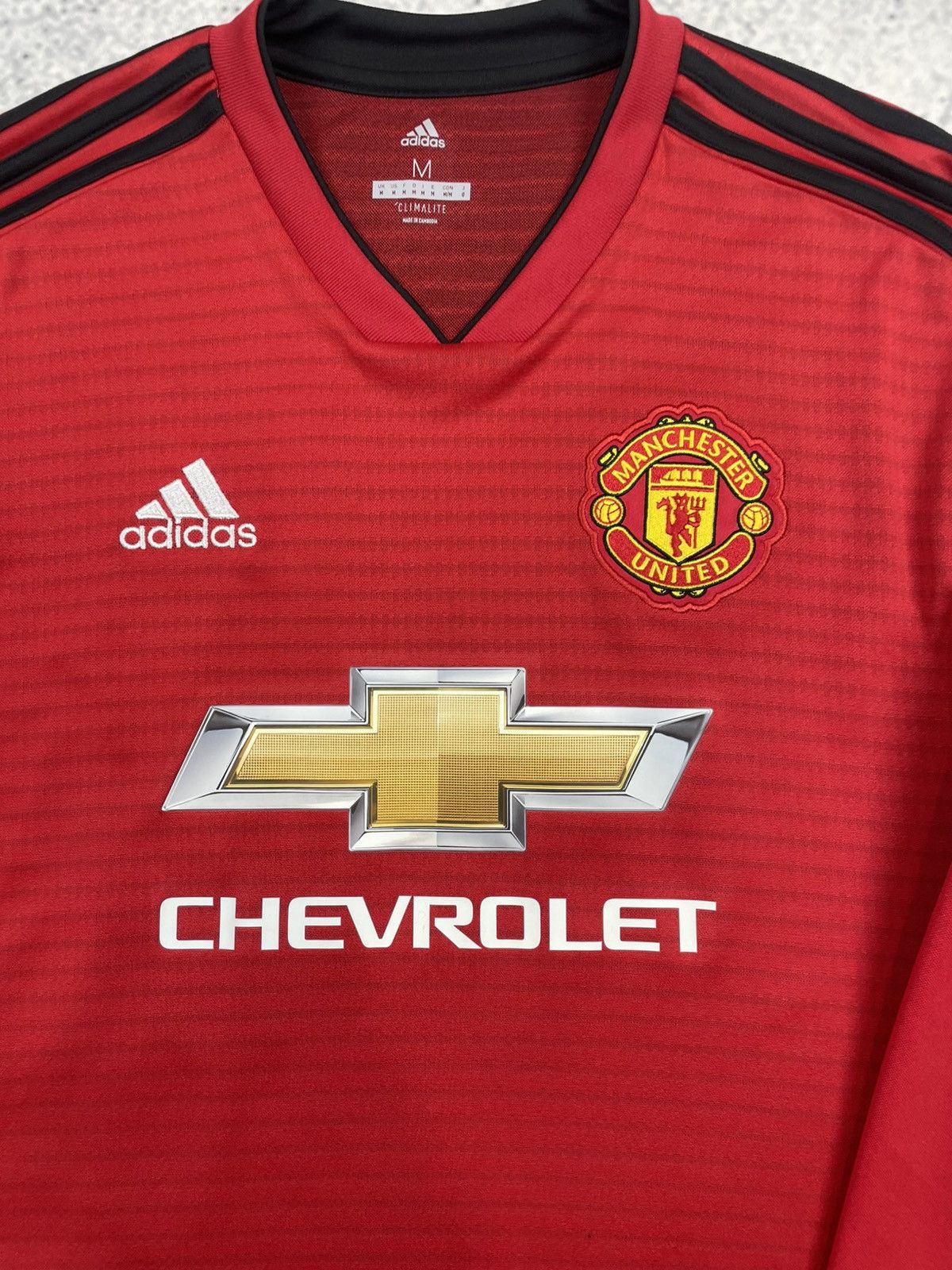 Adidas Adidas M Manchester UTD Long Sleeve Jersey #10 Rashford eg Size US M / EU 48-50 / 2 - 8 Thumbnail