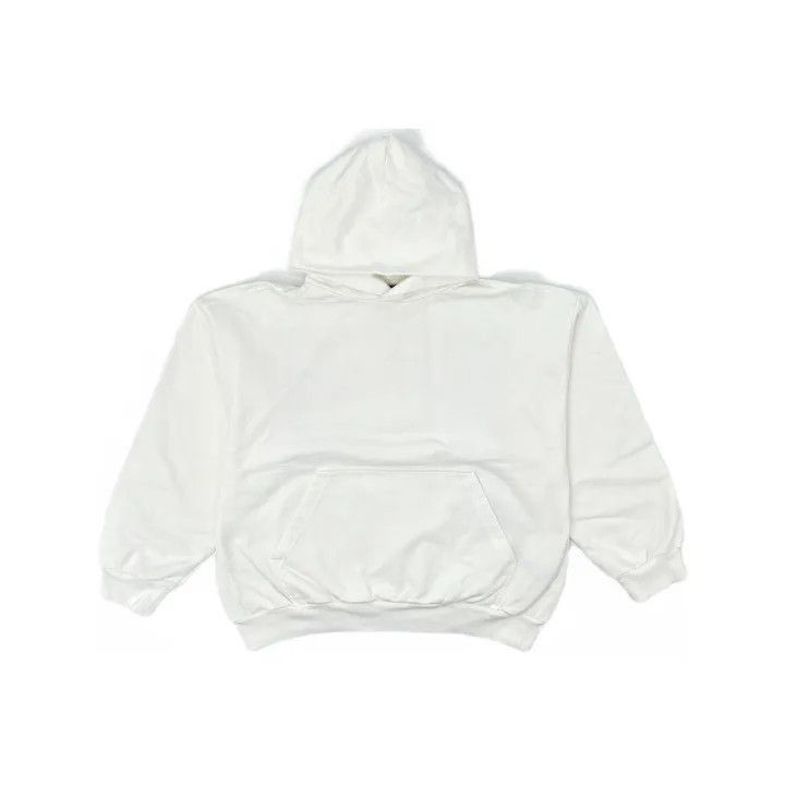 Balenciaga Balenciaga White Hooded Sweatshirt with Logo Print 0079-250 Size US XS / EU 42 / 0 - 2 Thumbnail