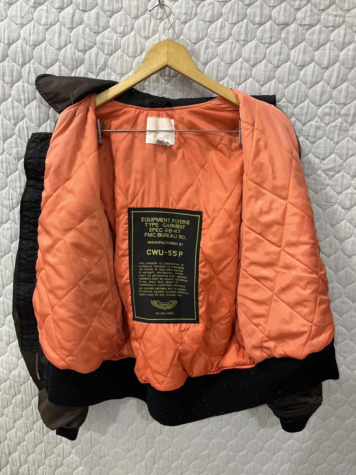 Vintage (Wwww)🔥🔥RARE US AIR FORCE BOMBER JACKET Size US M / EU 48-50 / 2 - 7 Thumbnail