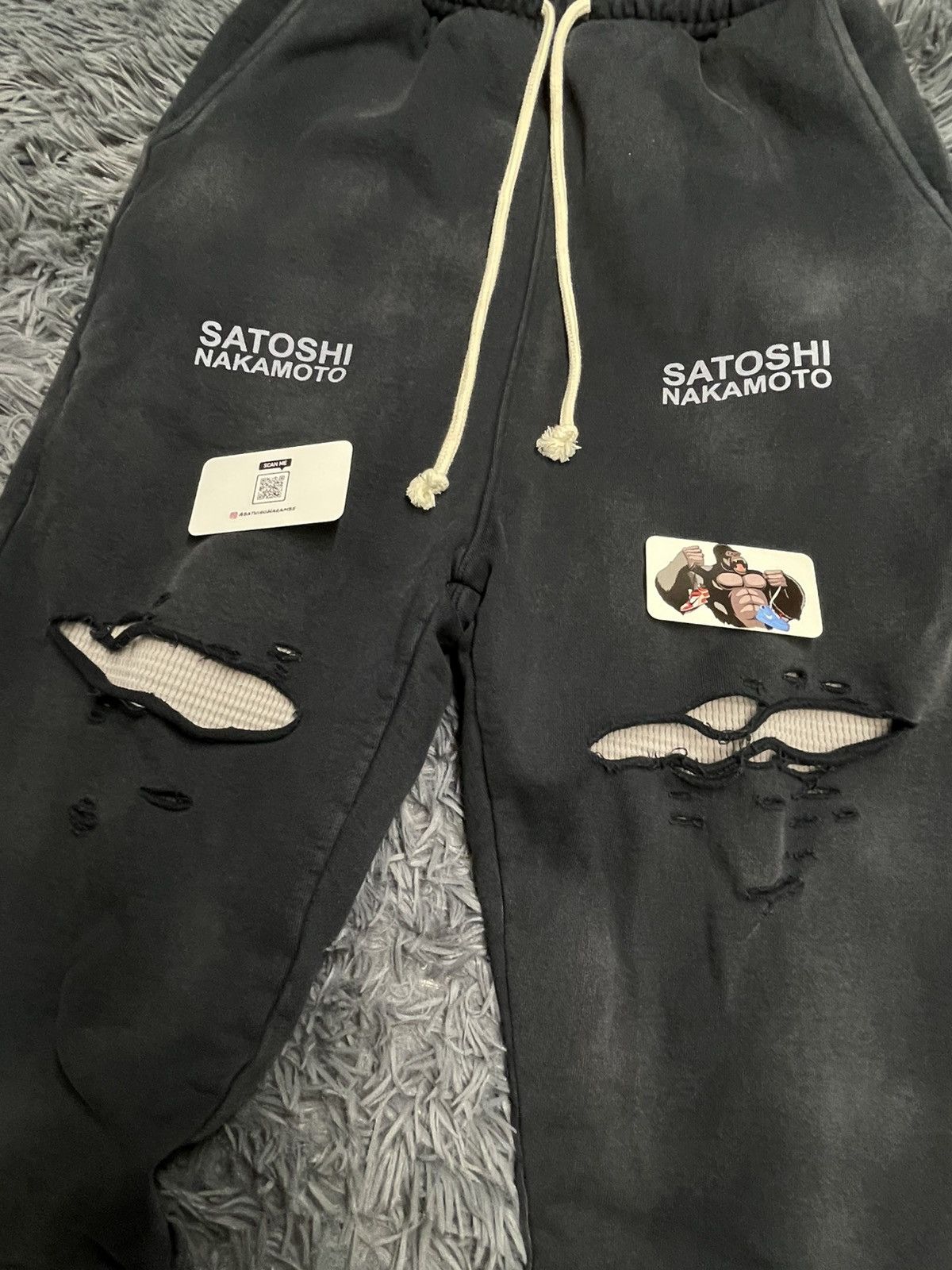 Satoshi Nakamoto Satoshi Nakamoto Holy Ghost Layered Sweatpants Size US 30 / EU 46 - 3 Thumbnail