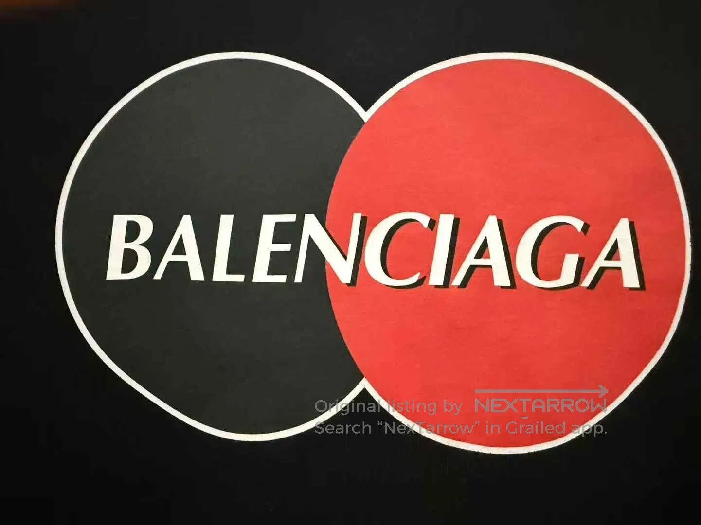 Balenciaga Balenciaga Black Mastercard Printed Logo Short Sleeve| Size US XXS / EU 40 - 3 Thumbnail
