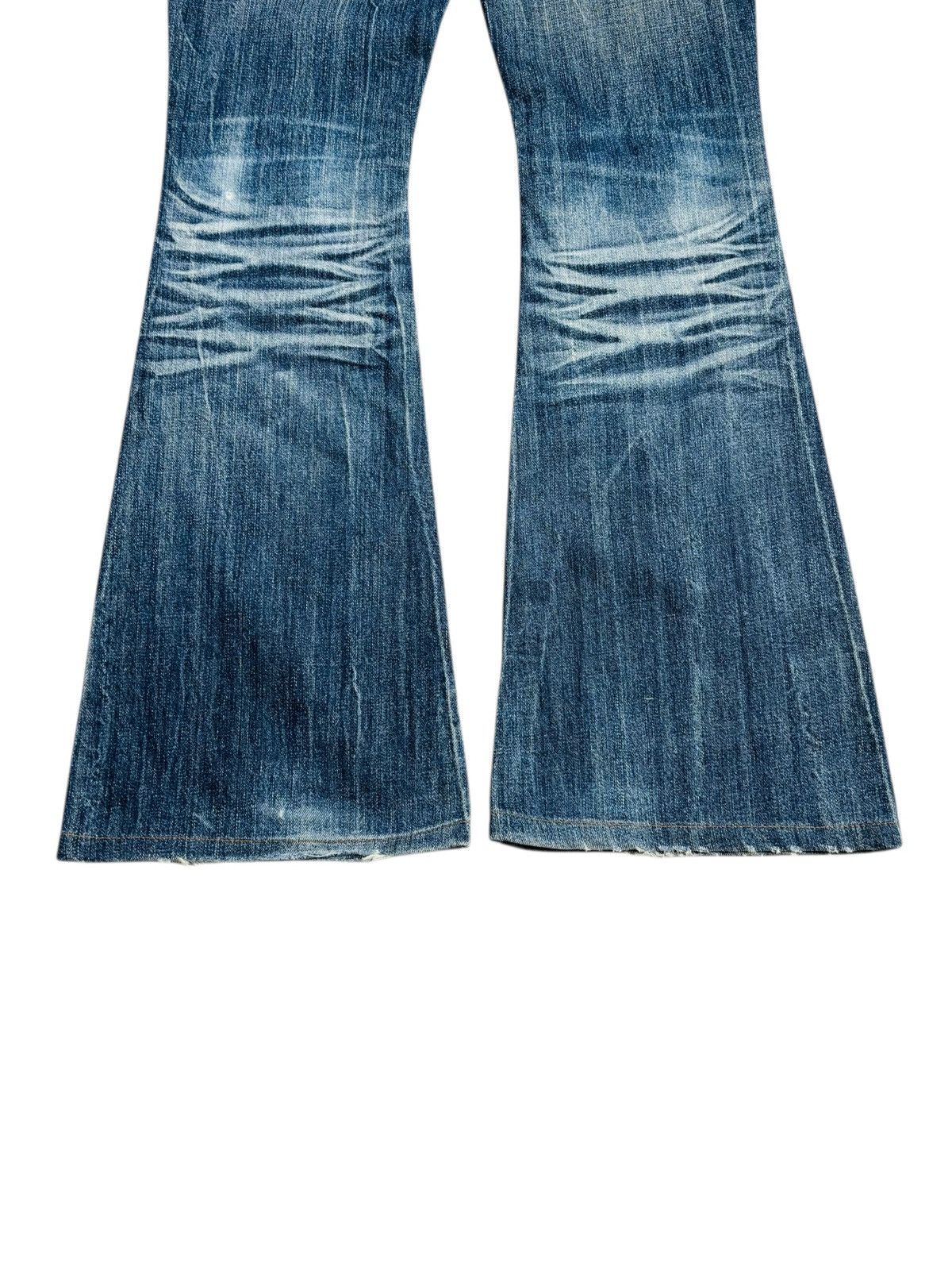 Tornado Mart Archive Tornado Mart - Super Flared Denim Pants Size US 29 - 6 Thumbnail