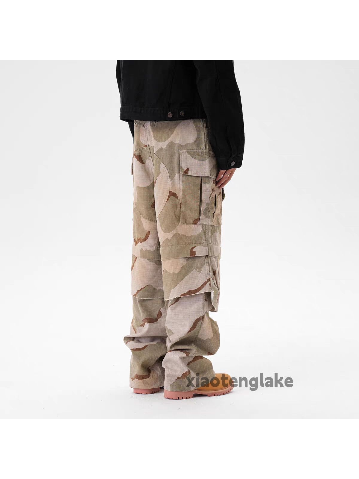 Vintage ltx loose baggy camo military outdoor cargo pants Size US 30 / EU 46 - 6 Thumbnail