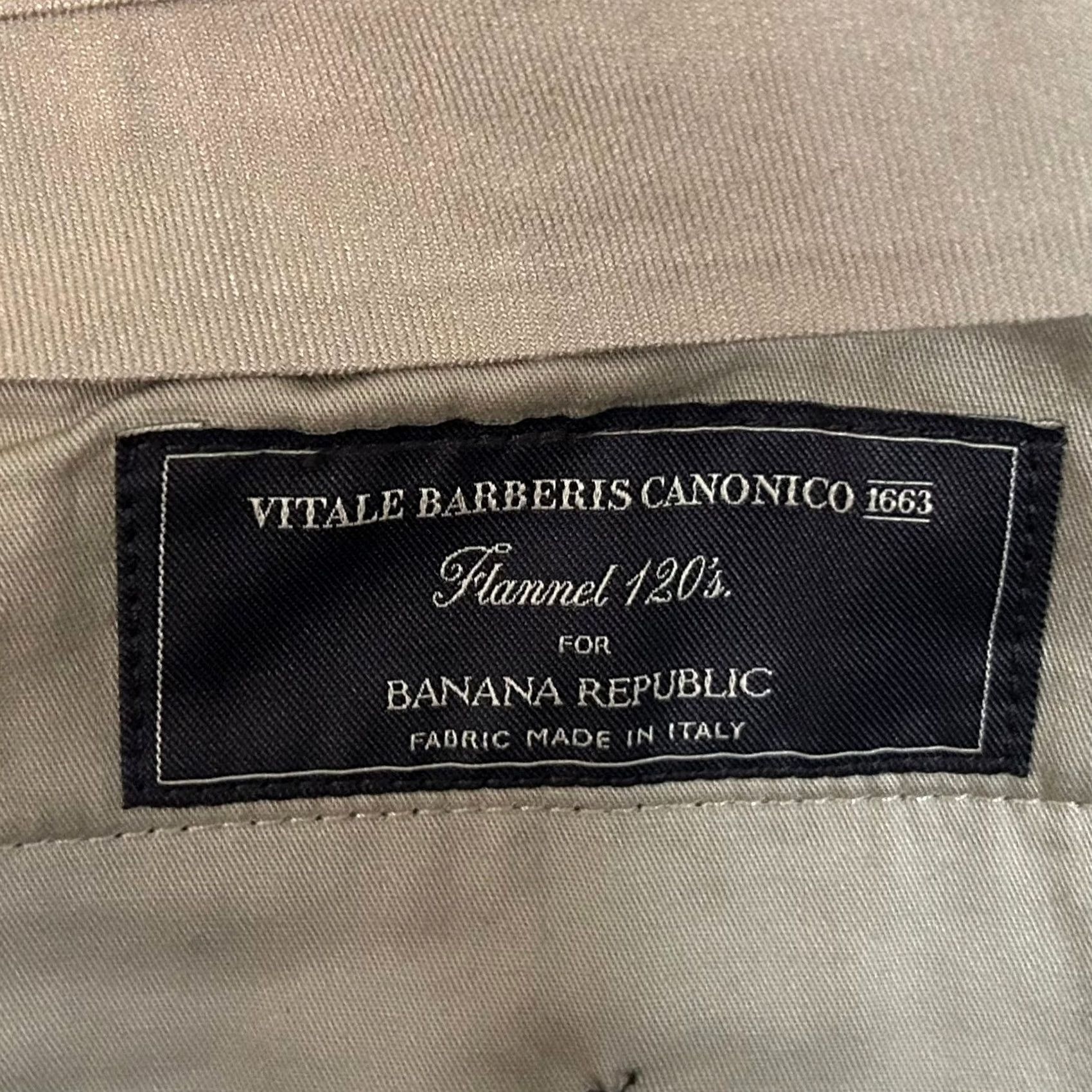 Banana Republic Banana Republic 36R Tailored Slim Fit Dress Pant Flannel Wool Plaid Blue Mens Size US 36 / EU 52 - 3 Thumbnail