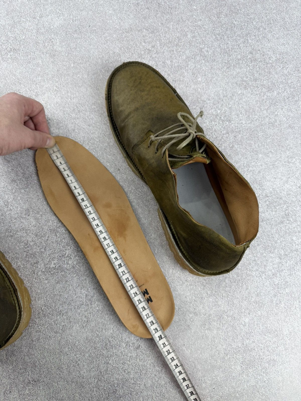 MoMA MoMA Genuine Rubber Leather Shoes Olive Green Size 44-45 Size US 11 / EU 44 - 18 Thumbnail