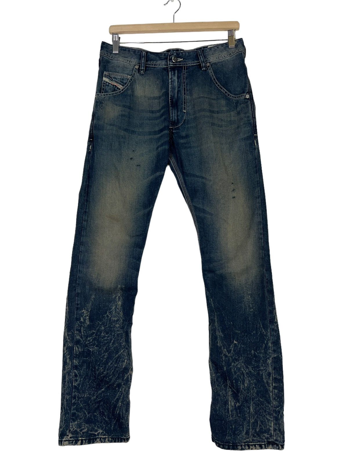 Diesel 🔥 DIESEL DYED WASH KROOLEY REGULAR SLIM CARROT Size US 30 / EU 46 - 2 Thumbnail