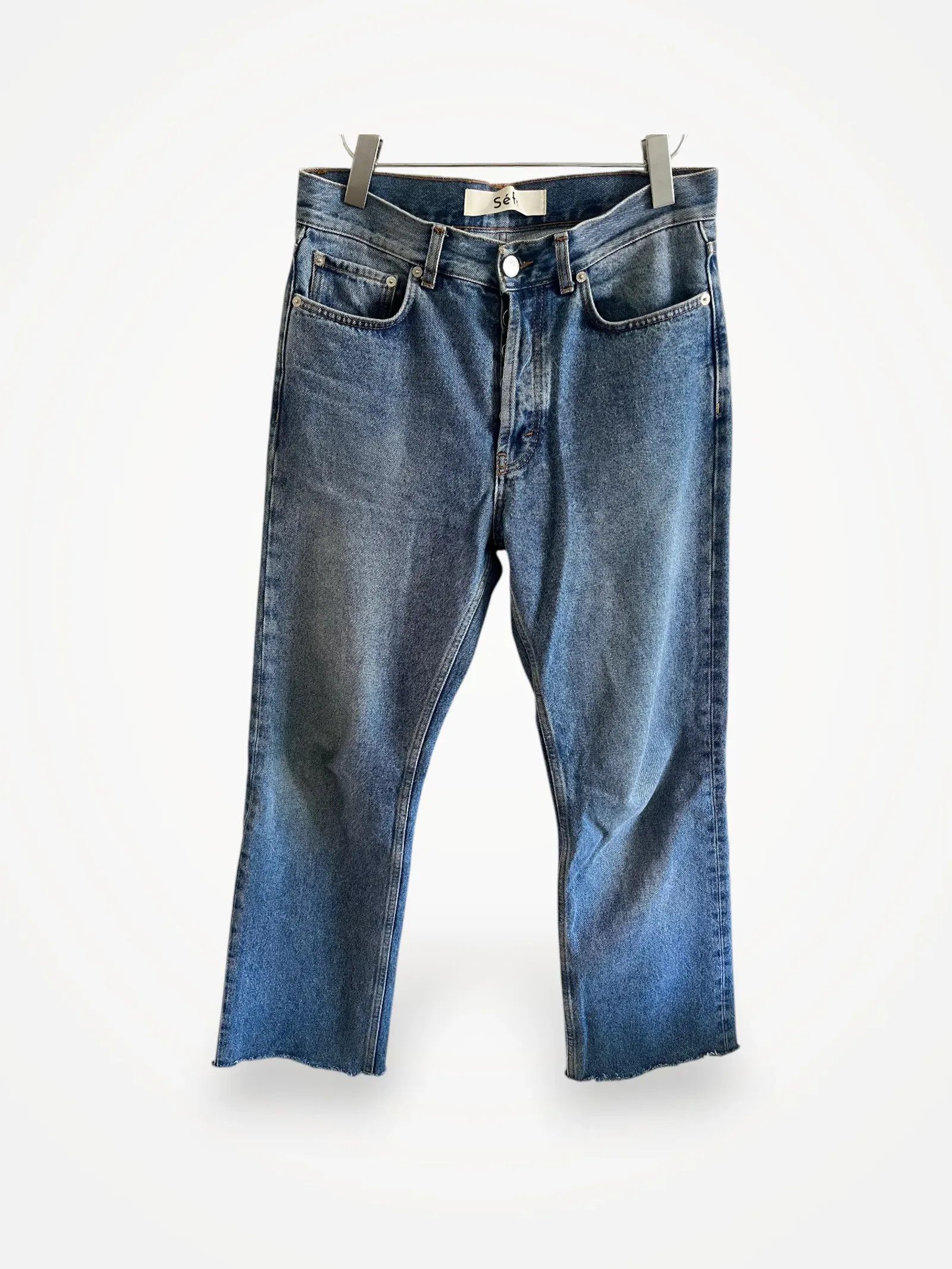 Sefr Séfr Classic Cut Mid Blue Jeans Size US 29 - 1 Thumbnail