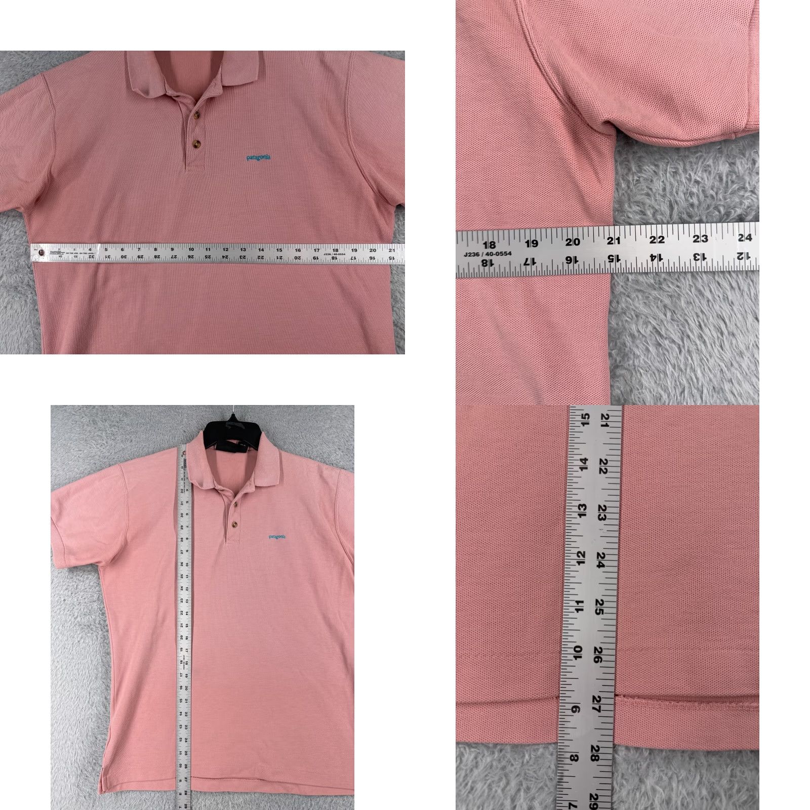 Patagonia VINTAGE Patagonia Polo Shirt Adult Medium Pink Short Sleeve Cotton Knit Shirt Mens Polo Size US M / EU 48-50 / 2 - 8 Thumbnail