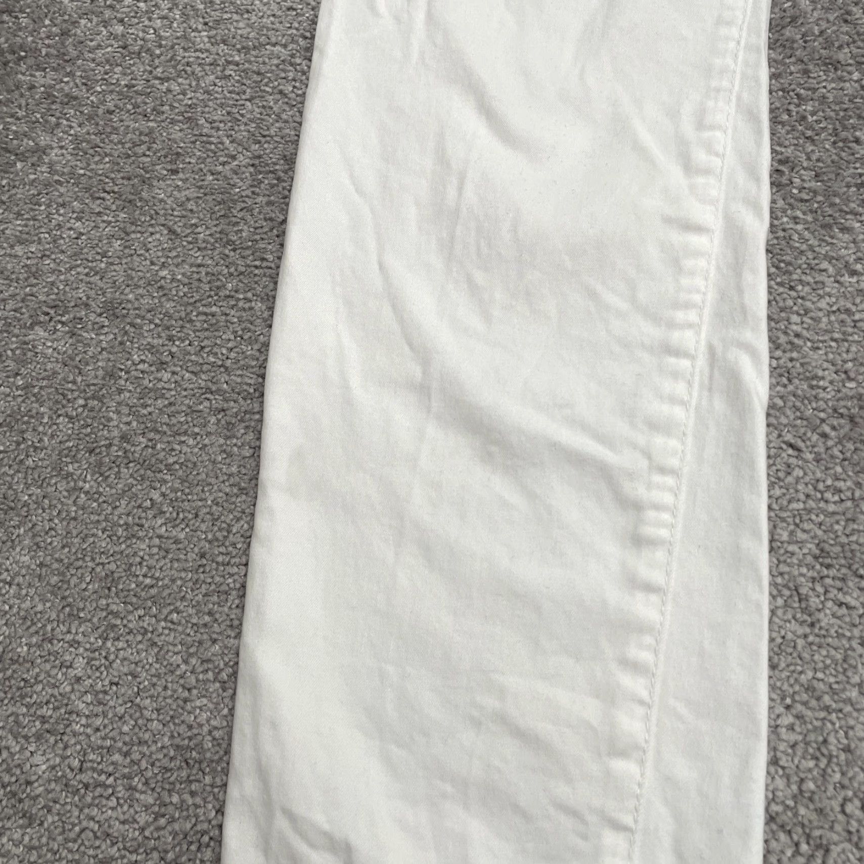 Vintage Ashley Stewart Jeans Womens 14 White High Rise Straight Lightweight 34x31 Size 36" / US 14 / IT 50 - 7 Thumbnail