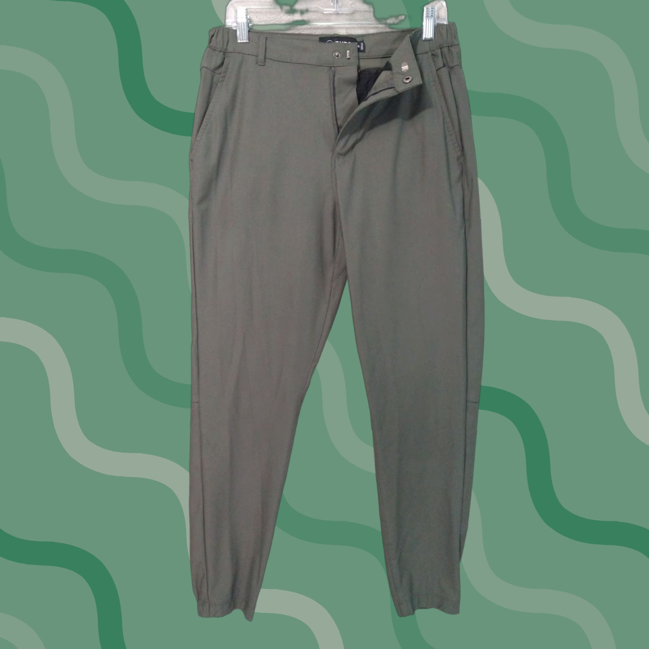 UES Clothing CUTS Clothing Pants Mens Medium Gray AO Jogger Slim Fit Performance Stretch Size US 31 - 1 Thumbnail