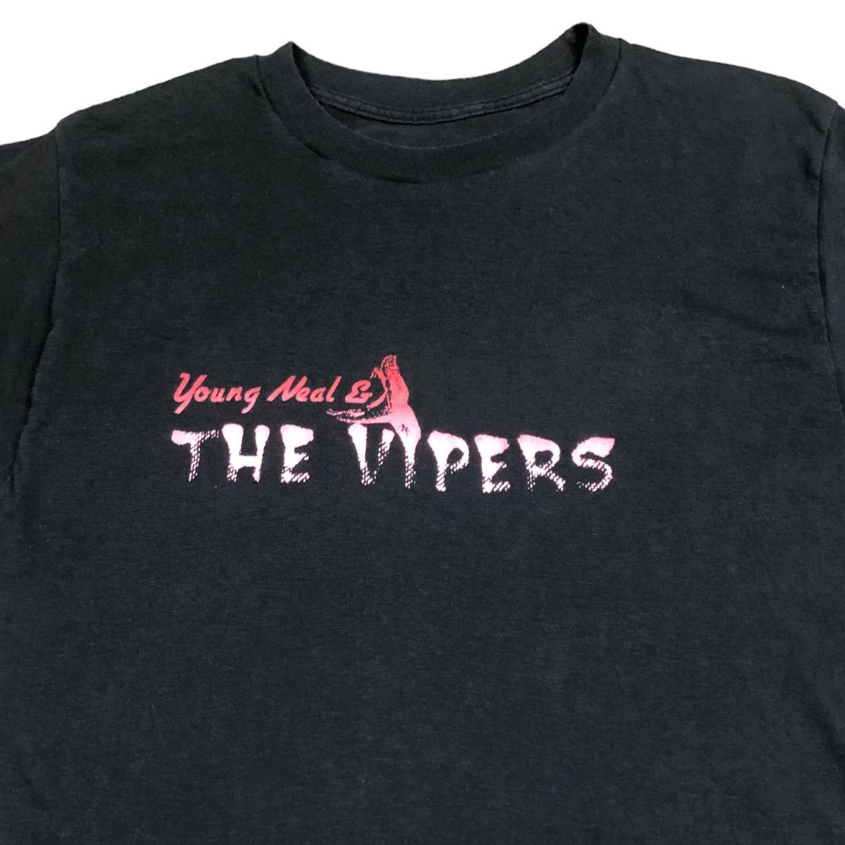 Band Tees Vintage 80s Young Neal & The Vipers Band Shirt Adult Medium Size US M / EU 48-50 / 2 - 2 Thumbnail