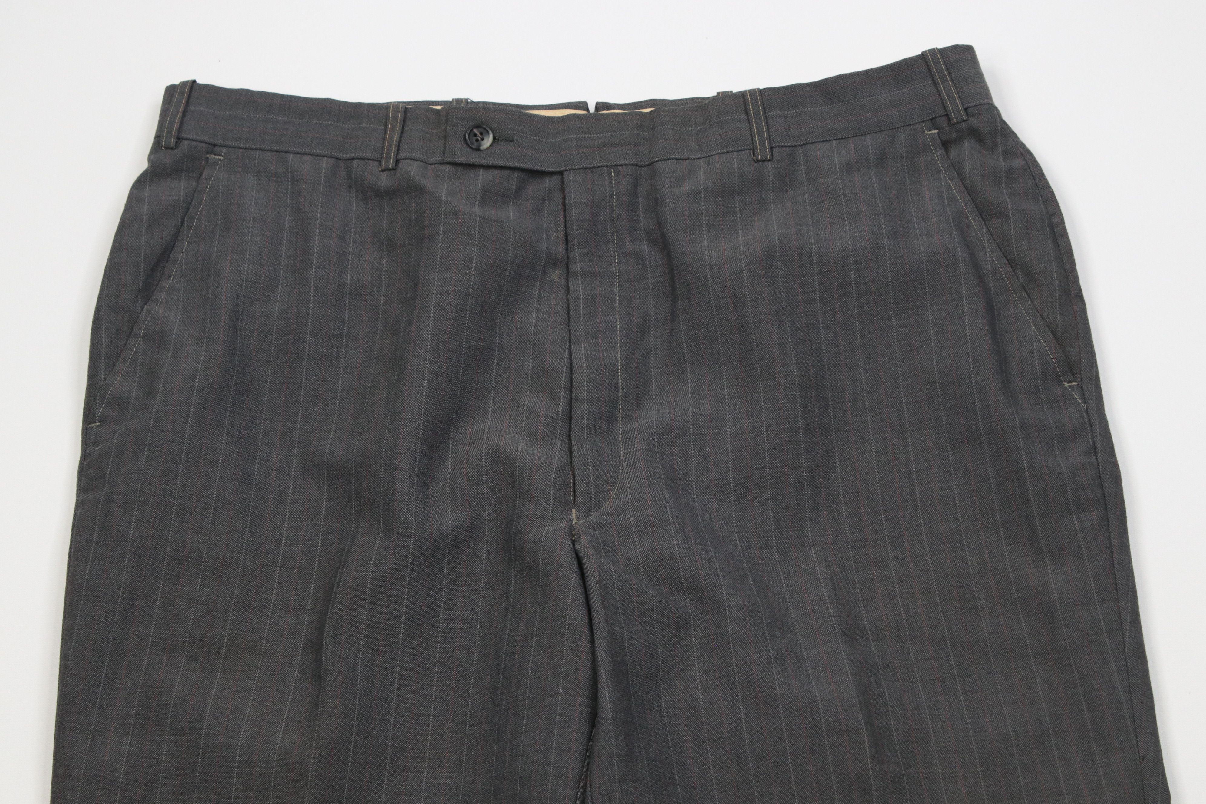Vintage Vintage 70s Streetwear Wool Knit Wide Leg Chino Pants Size US 36 / EU 52 - 2 Thumbnail