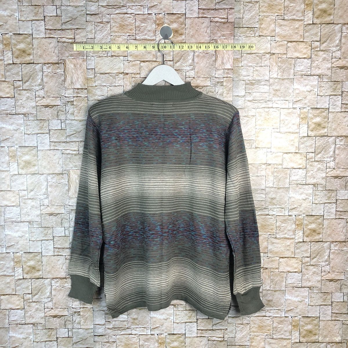 Homespun Knitwear × Japanese Brand Pursuit De Ideal Green Knitwear #A897 Size M / US 6-8 / IT 42-44 - 12 Thumbnail