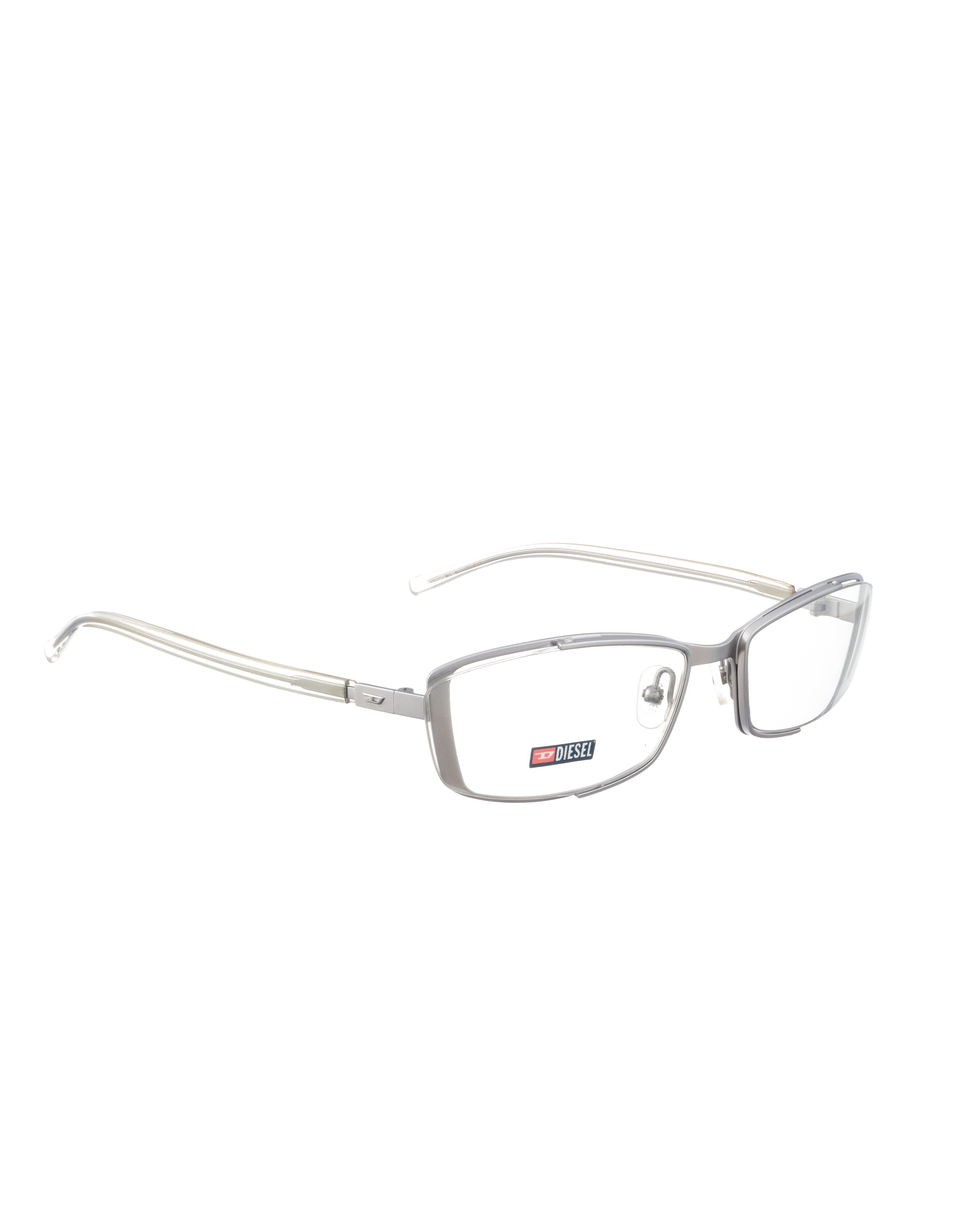 Diesel Diesel 00s Chrome Silver Double Frame Glasses Size ONE SIZE - 1 Thumbnail