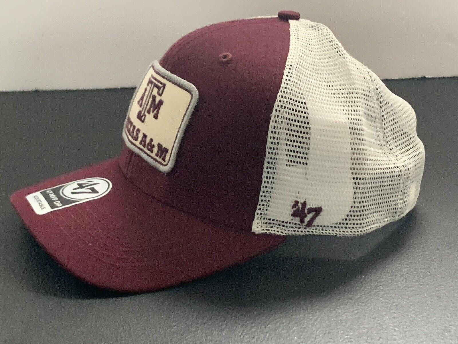 47 Brand NEW Texas A&M Aggies Snapback Cap Mesh Back Hat ‘47 Brand Size ONE SIZE - 4 Thumbnail
