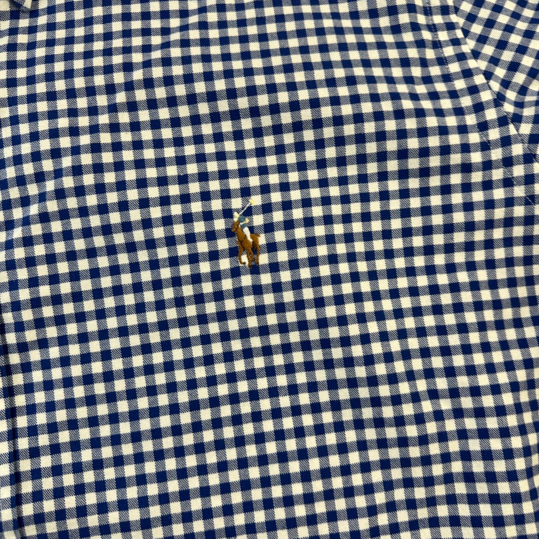 Ralph Lauren Ralph Lauren Shirt Mens 2XL Blue Oxford Button Up Gingham Plaid Pony Size US XXL / EU 58 / 5 - 4 Thumbnail