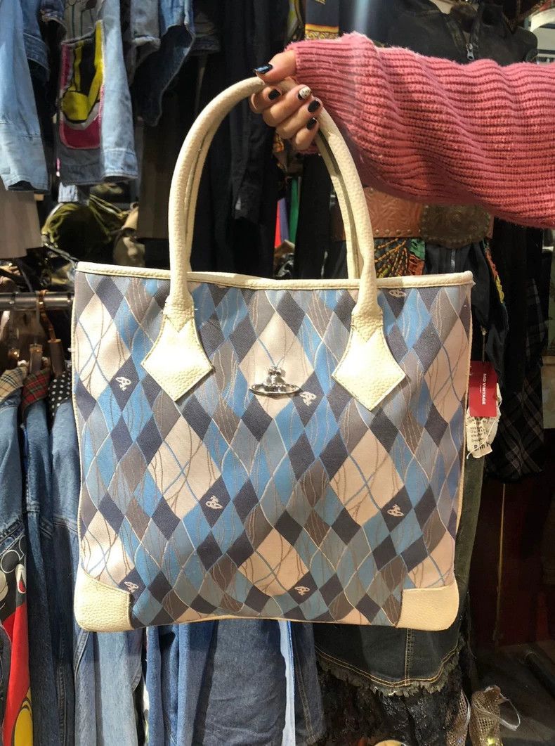 Vivienne Westwood Vivienne Westwood size os Blue diamond check antique bag Size ONE SIZE - 1 Thumbnail