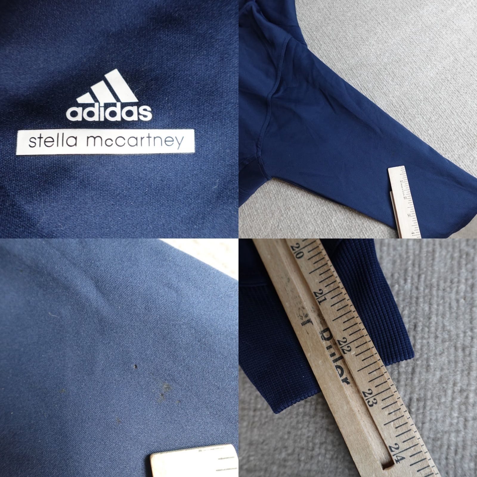 Adidas Adidas Stella McCartney Women's Jacket Medium Blue Full Zip Cropped Barricade Jacket Womens Blue Full Zip Barricade - Size M / US 6-8 / IT 42-44 - 8 Thumbnail