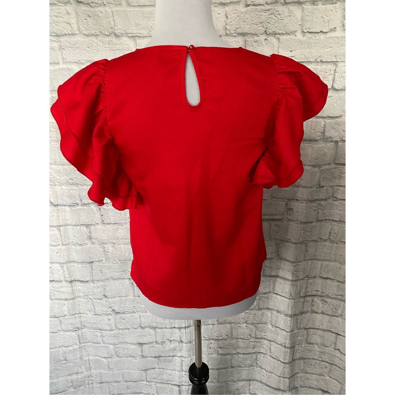 Other Women S red butterfly short sleeve boatneck blouse New Size S / US 4 / IT 40 - 9 Thumbnail