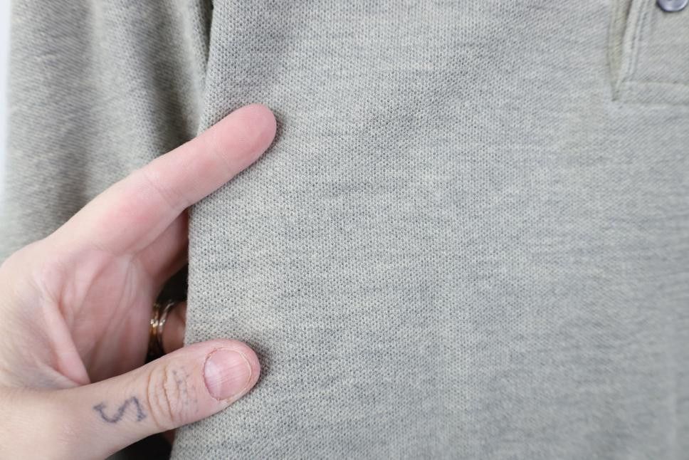 Vintage Vintage 90s Streetwear Long Sleeve Polo Shirt Gray Size US XXL / EU 58 / 5 - 6 Thumbnail