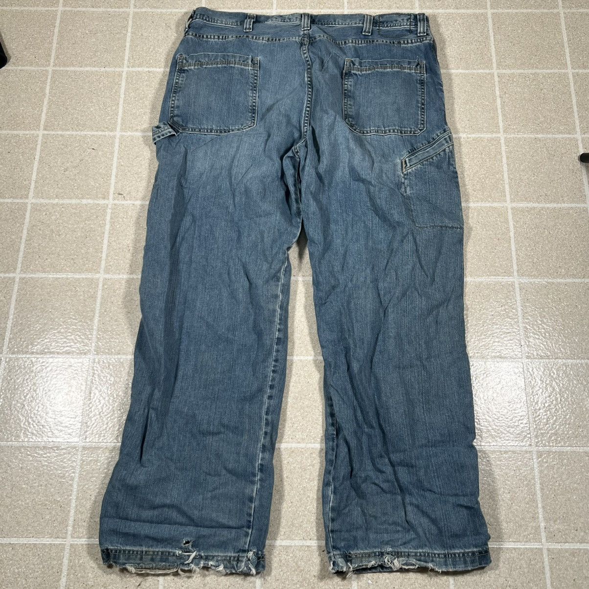 Levi's Vintage Levis SilverTab Carpenter Jeans Distress Baggy Y2K Size US 40 / EU 56 - 1 Thumbnail