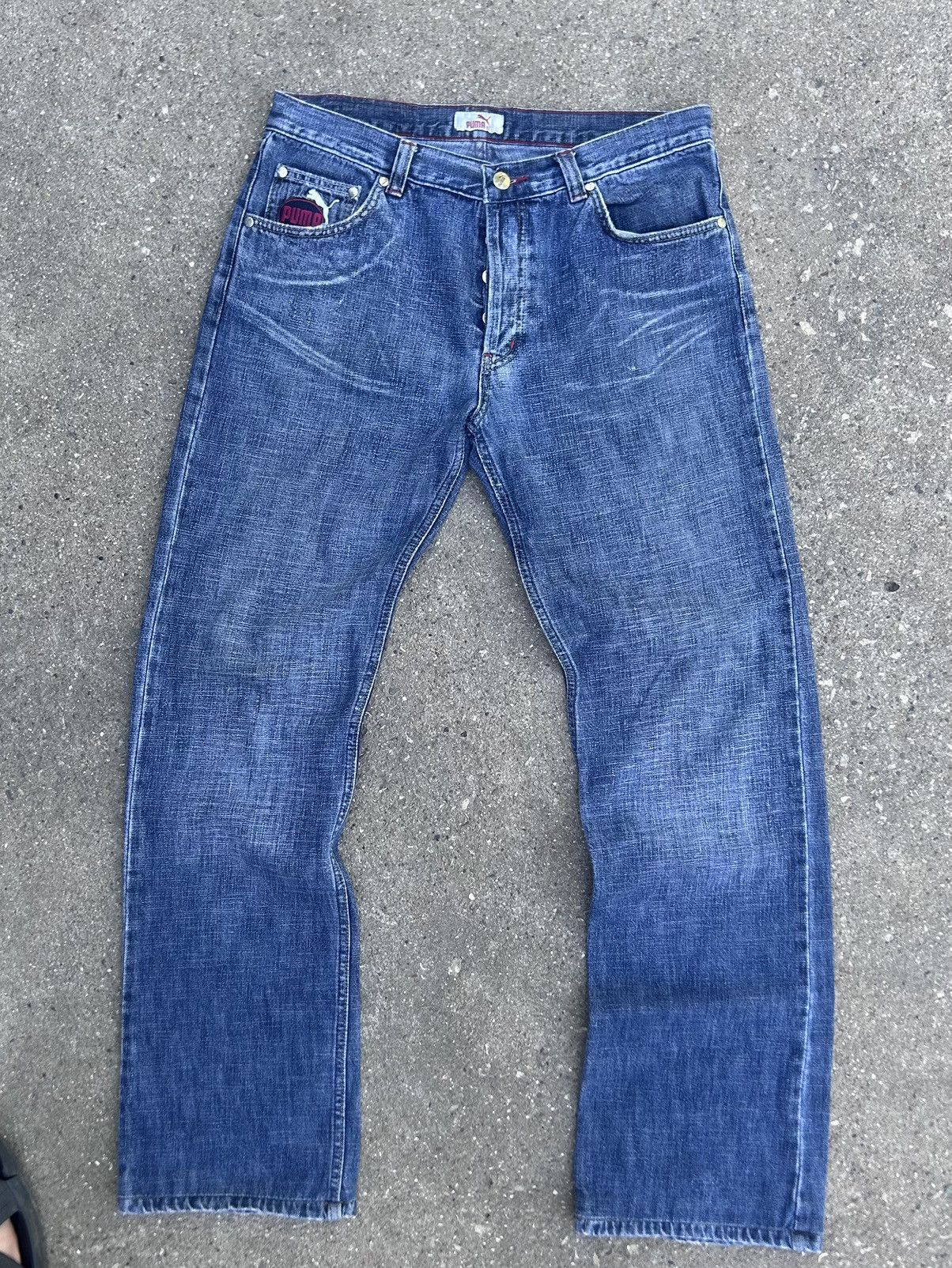 Puma Rare Vintage Puma Jeans Size US 31 - 2 Thumbnail