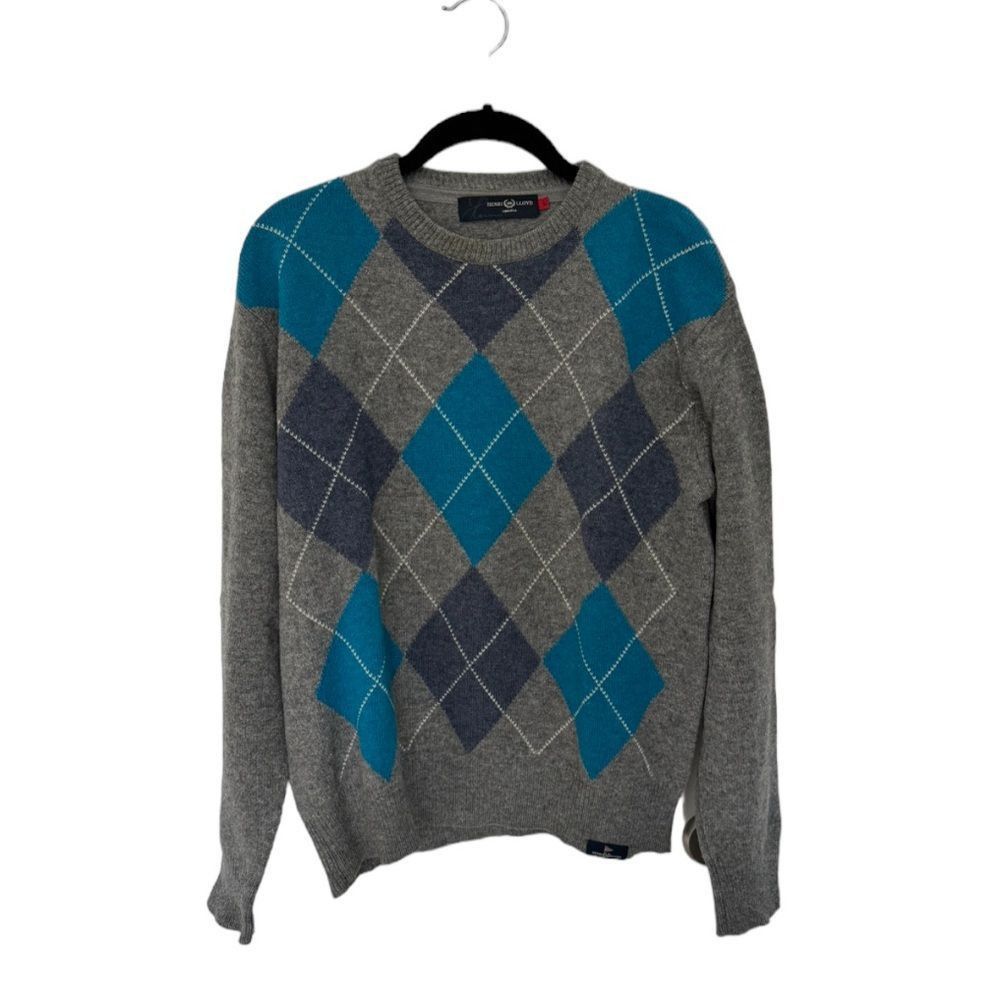 Henri Lloyd Henri Lloyd SZ L wool argyle sweater Size US L / EU 52-54 / 3 - 1 Thumbnail