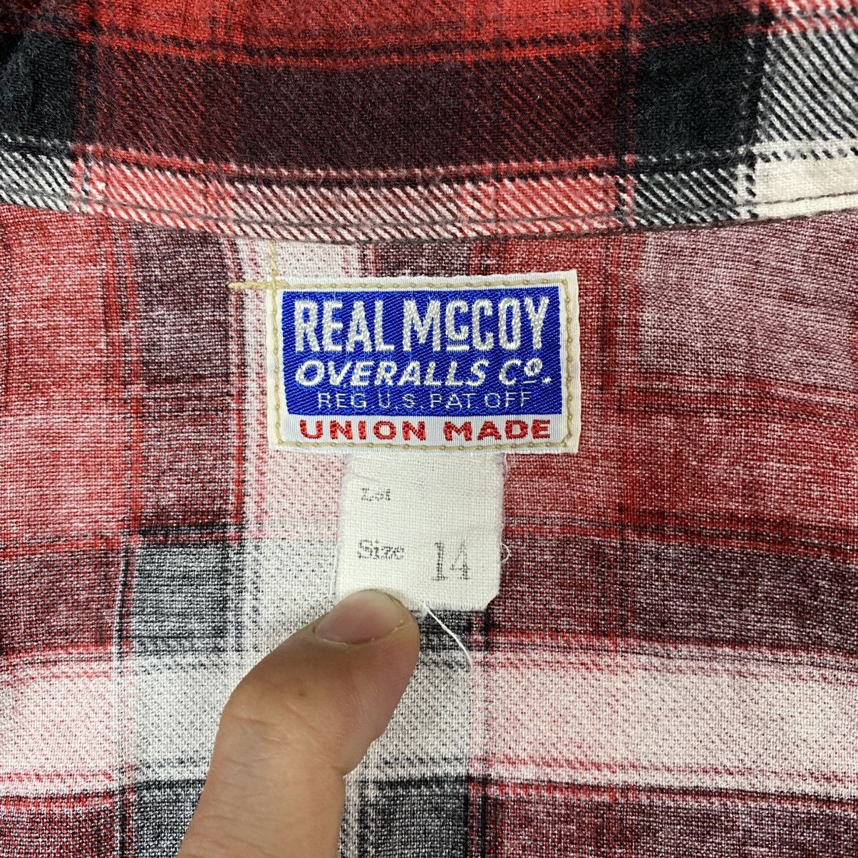 Japanese Brand × TOYS McCOY × The Real McCoy's Real Mccoy’s Overalls Chambray Plaid Flannel Shirts Size US S / EU 44-46 / 1 - 11 Thumbnail