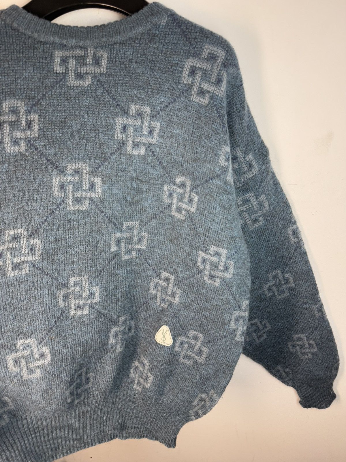 Yves Saint Laurent 1990s YSL Sweater Wool Soft Knitted Vintage Sweatshirt Size US XL / EU 56 / 4 - 6 Thumbnail