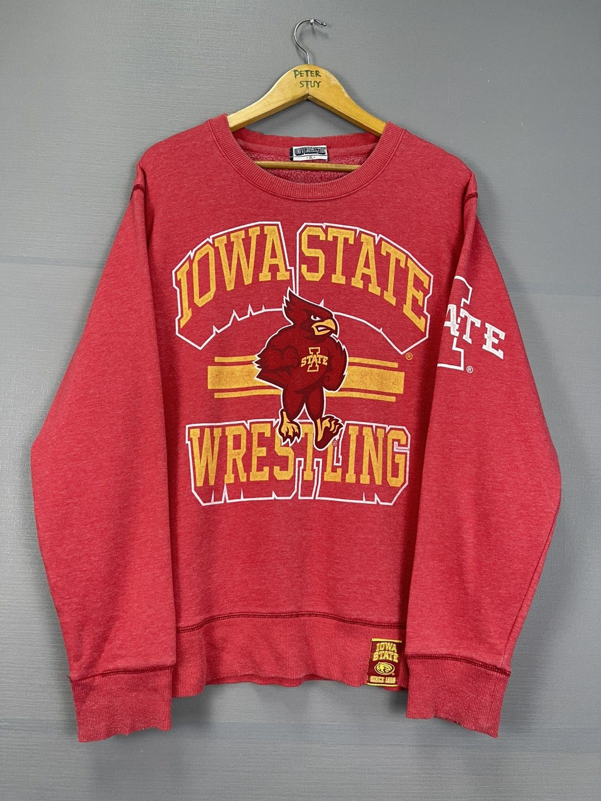 Vintage Uiho University Wrestling Sweatshirt Size US XXL / EU 58 / 5 - 9 Thumbnail
