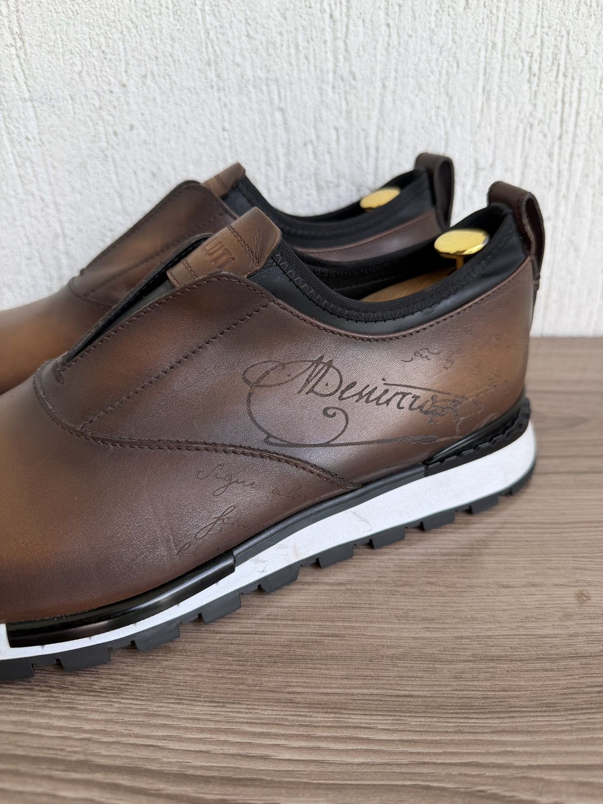 Berluti Fast track scritto slip on Size US 11 / EU 44 - 5 Thumbnail