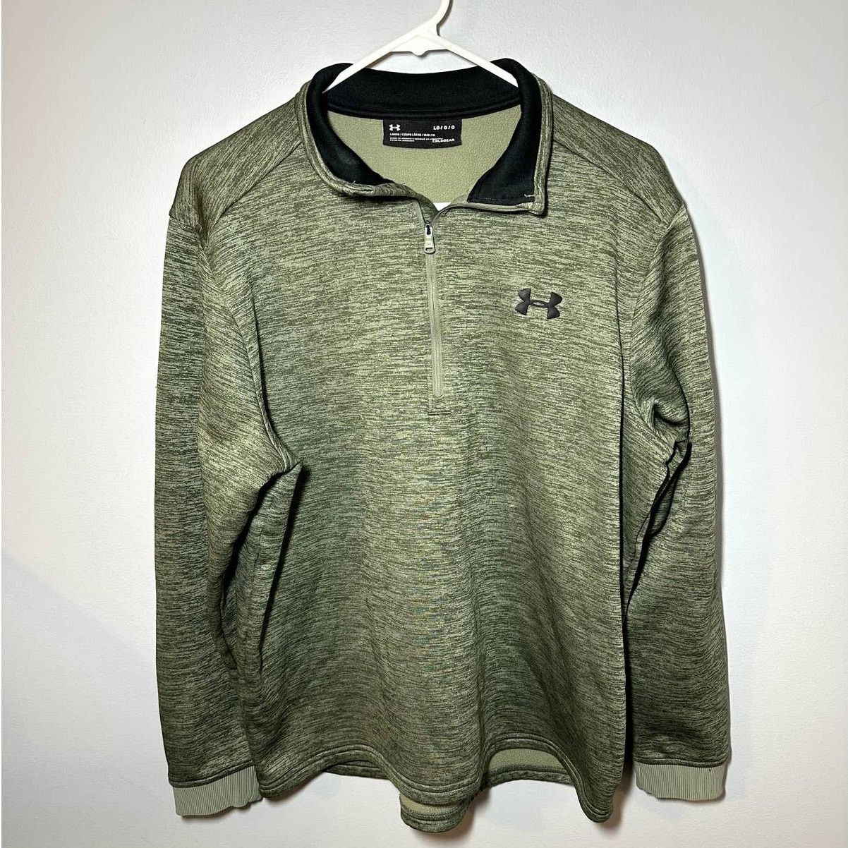 Under Armour Under Armour ColdGear Fleece Jacket Heathered Green L/G Size US L / EU 52-54 / 3 - 2 Thumbnail
