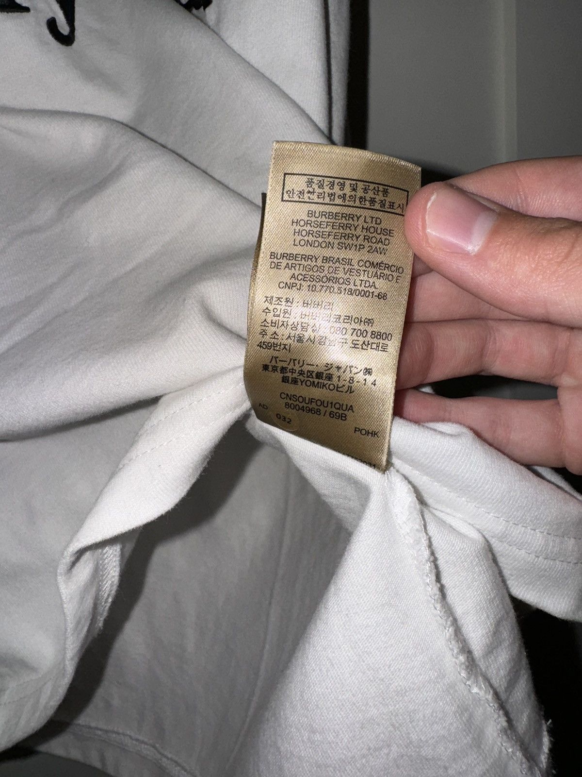 Burberry Burberry Prorsum Logo Embroidered T Shirt Size US S / EU 44-46 / 1 - 6 Thumbnail