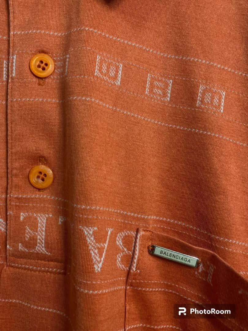 Balenciaga × Vintage Vintage 90s Polo Long Shirt Balenciaga Size US L / EU 52-54 / 3 - 7 Thumbnail