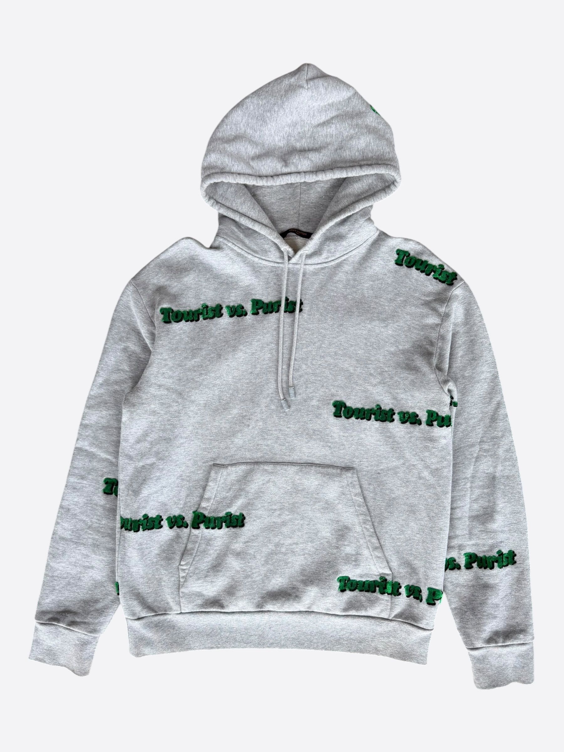Louis Vuitton Louis Vuitton Grey Purist Vs. Tourist Tuffetage Hoodie Size US L / EU 52-54 / 3 - 1 Thumbnail