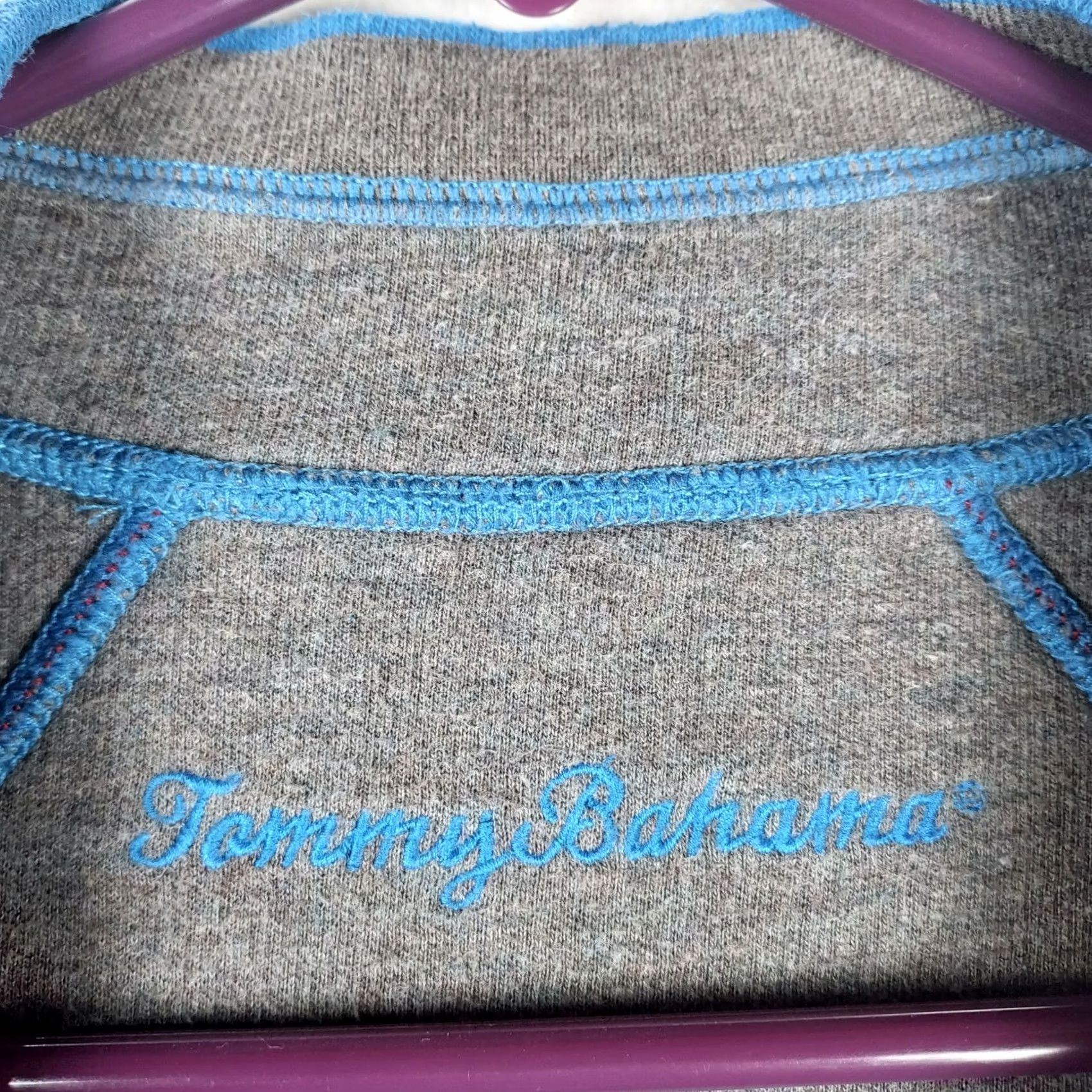 Tommy Bahama Tommy Bahama Reversible Quarter Zip Pullover Mens Blue Sweater Size US M / EU 48-50 / 2 - 7 Thumbnail
