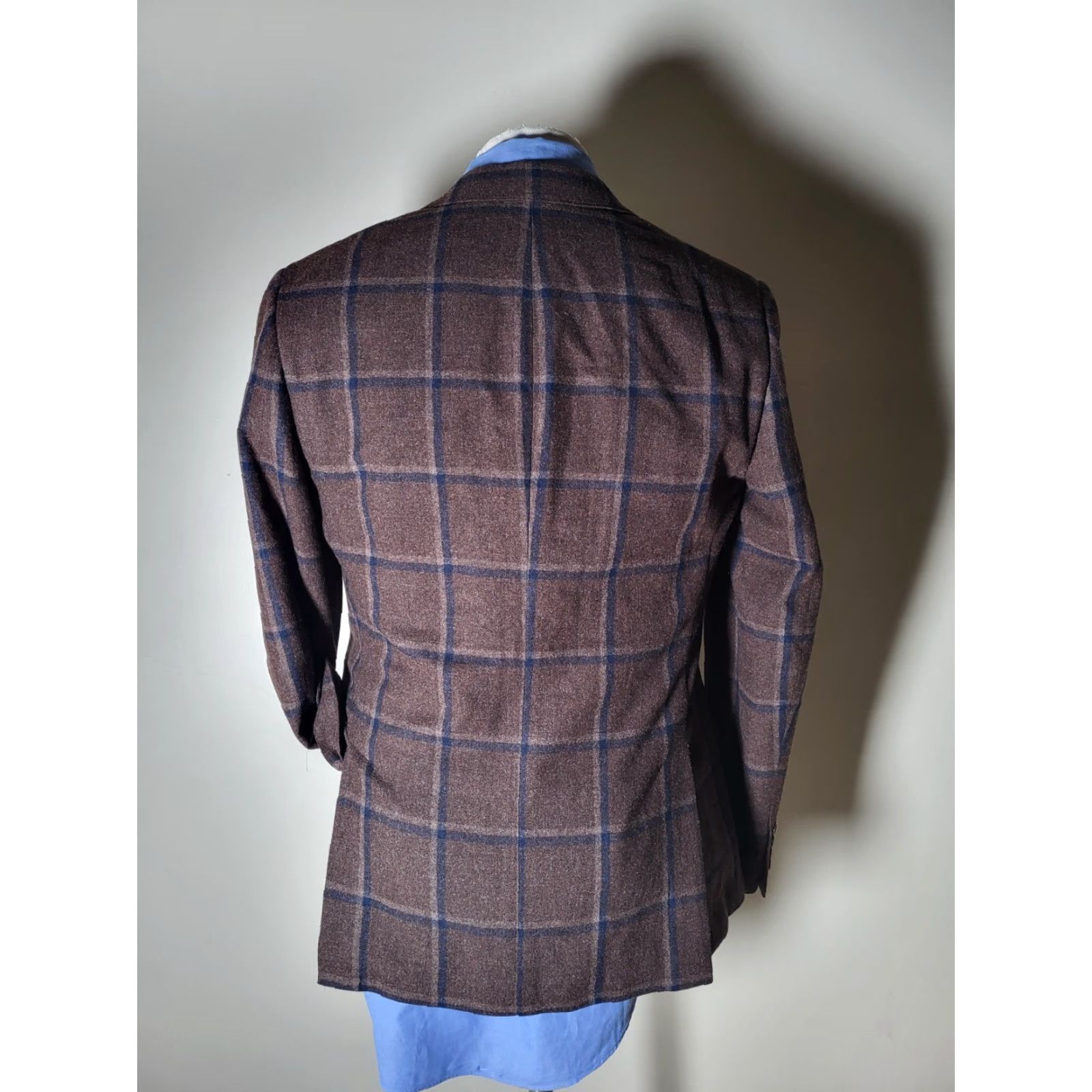 Bonobos Bonobos Sport Coat Brown Wool Tweed Plaid Slim 40R Regular Notch Lapel Single-Breasted Two-Button Jacket Men Size US XXS / EU 40 - 6 Thumbnail