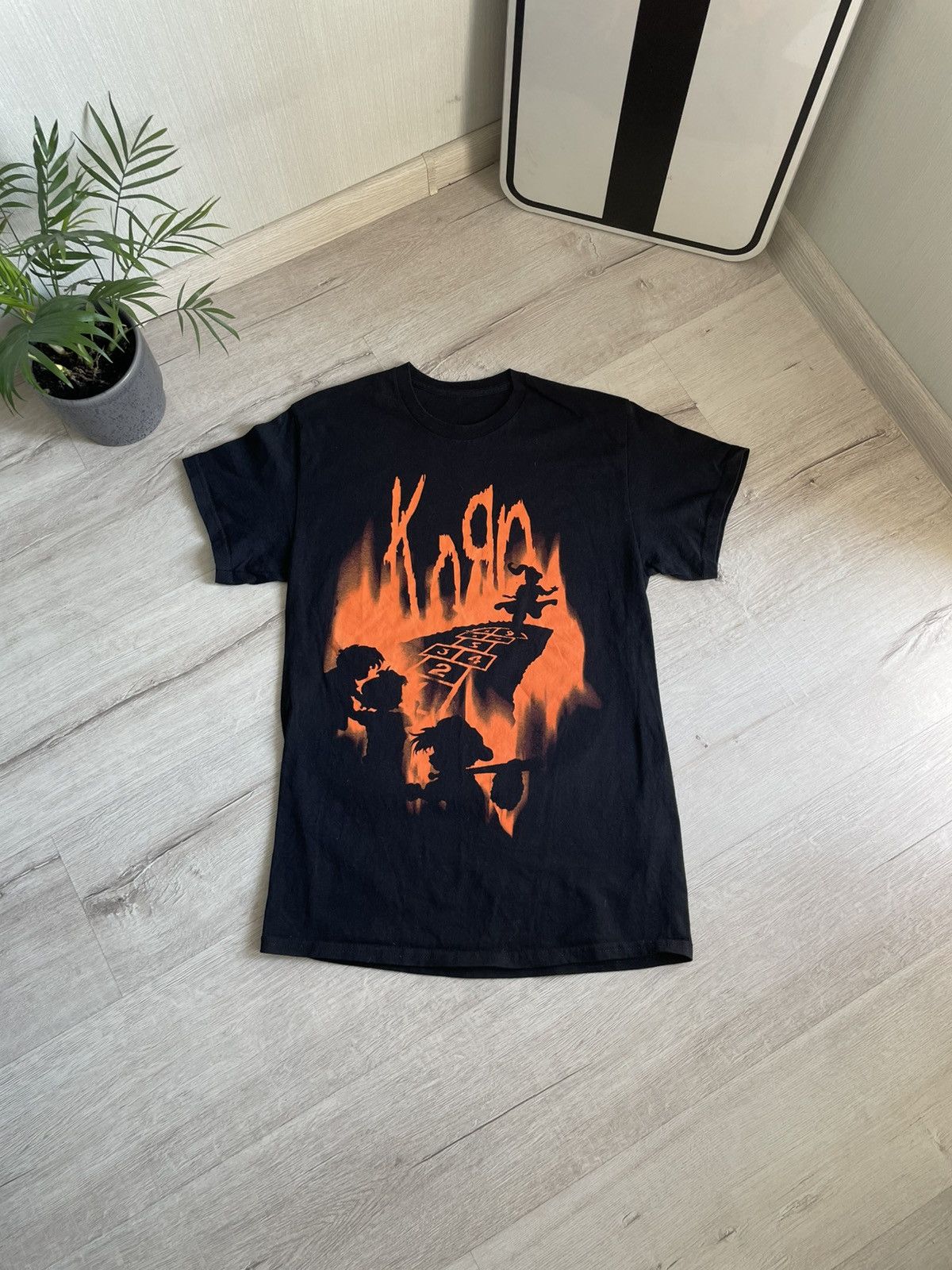 Band Tees × Vintage Rare Korn Hopscotch Flame T-shirt Follow The Leader Hard Roc Size US S / EU 44-46 / 1 - 3 Thumbnail