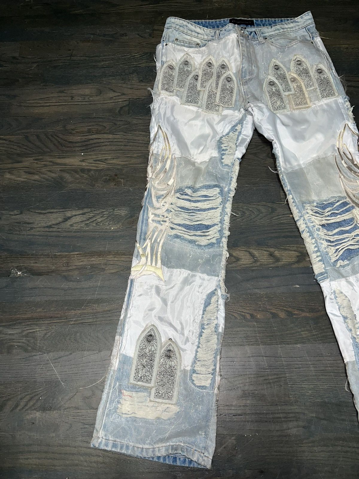 Who Decides War WDW WINGED ORGANZA DENIEM Size US 34 / EU 50 - 2 Thumbnail