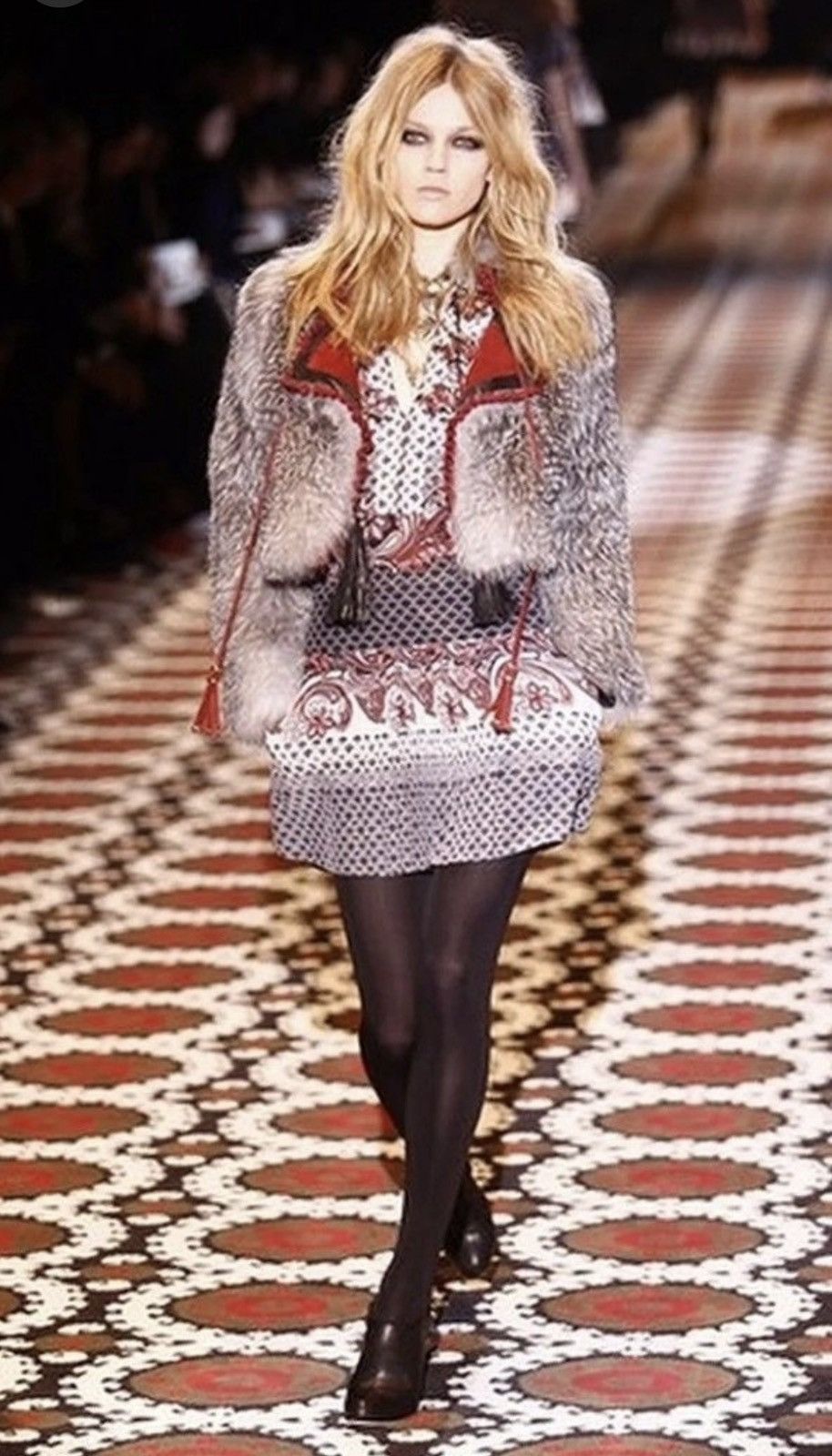 Vintage Fw/2008 GUCCI Runway Silk Dress Size 40 IT