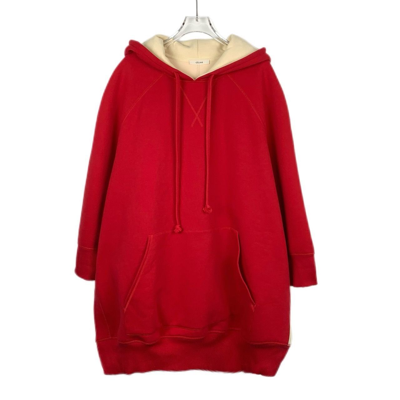 Celine Celine Color-Block Hooded Cotton Long-Sleeve Pullover Sweats Size XS / US 0-2 / IT 36-38 - 1 Thumbnail